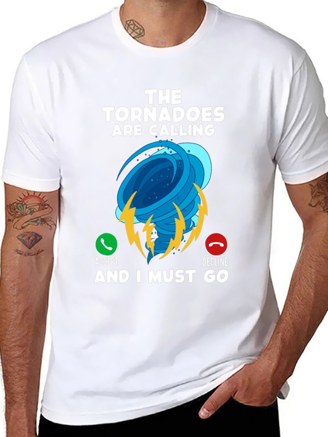Tornado Calling Black T-Shirt