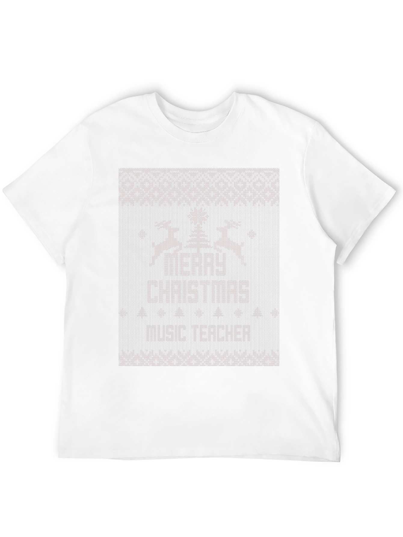 Merry Christmas Music Teacher Ugly Sweater T-Shirt