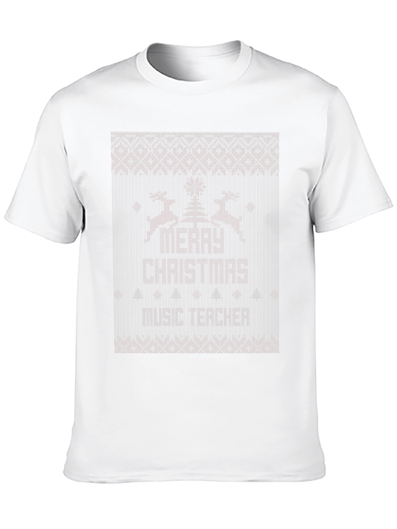 Merry Christmas Music Teacher Ugly Sweater T-Shirt