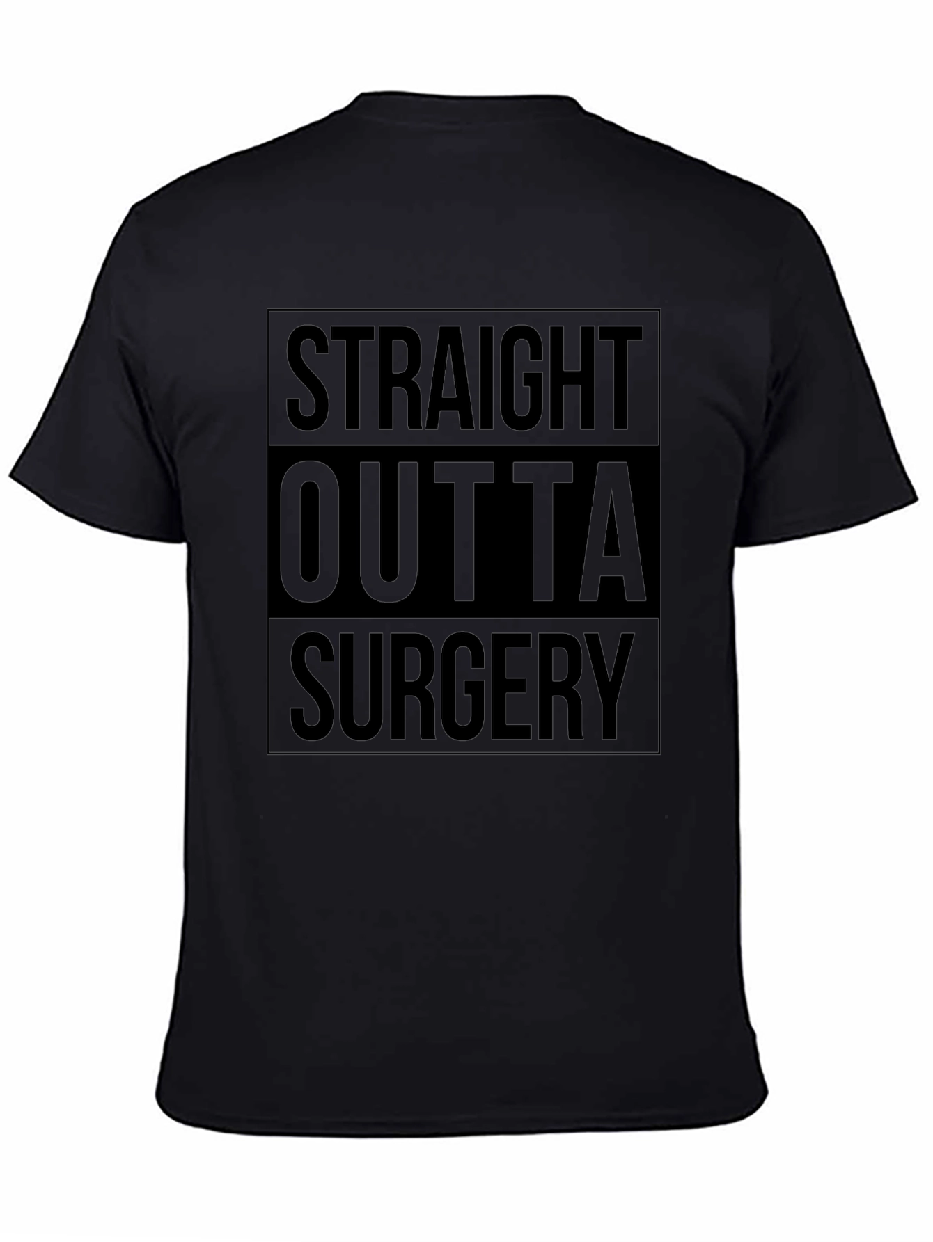 Straight Outta Surgery Black T-Shirt