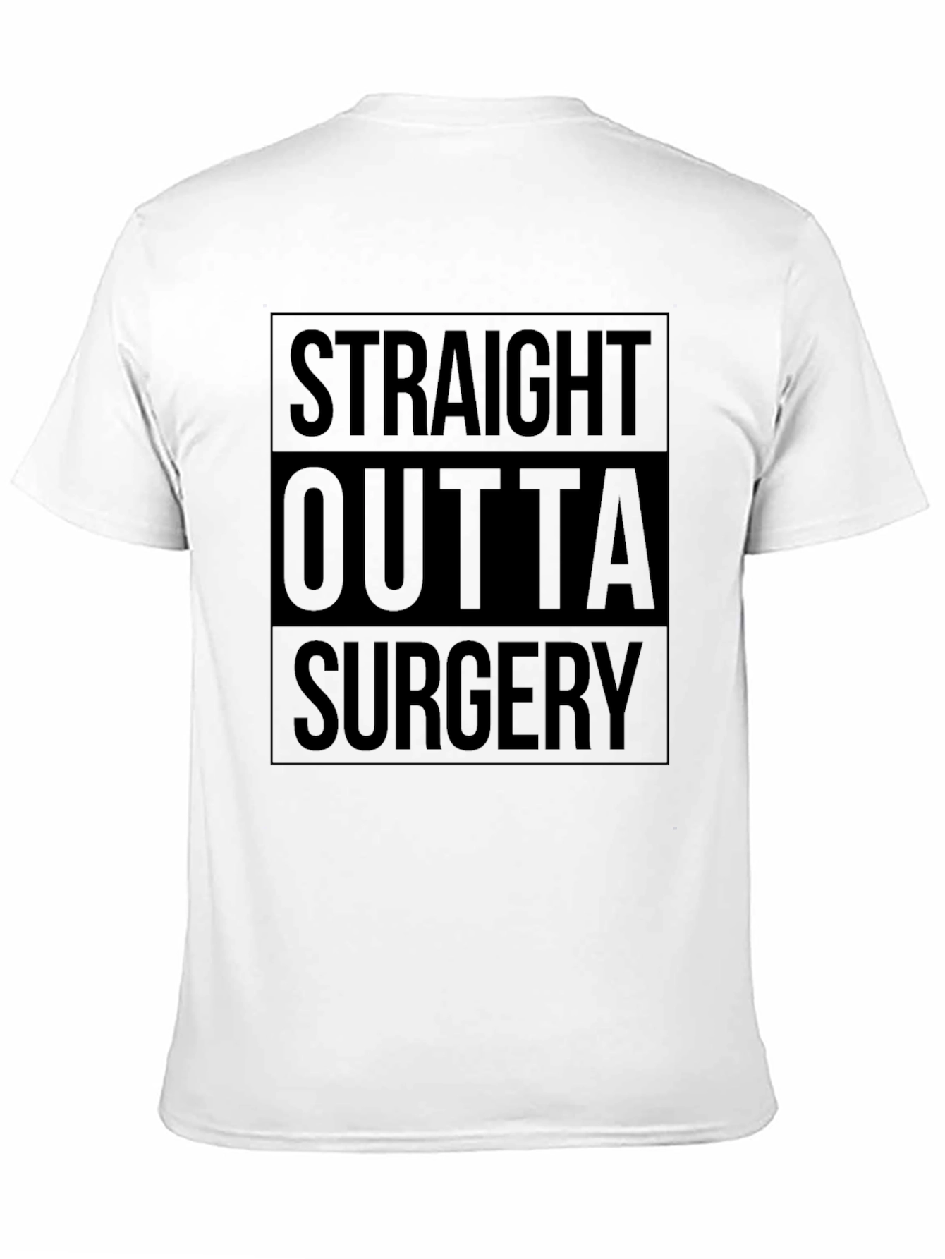 Straight Outta Surgery Black T-Shirt