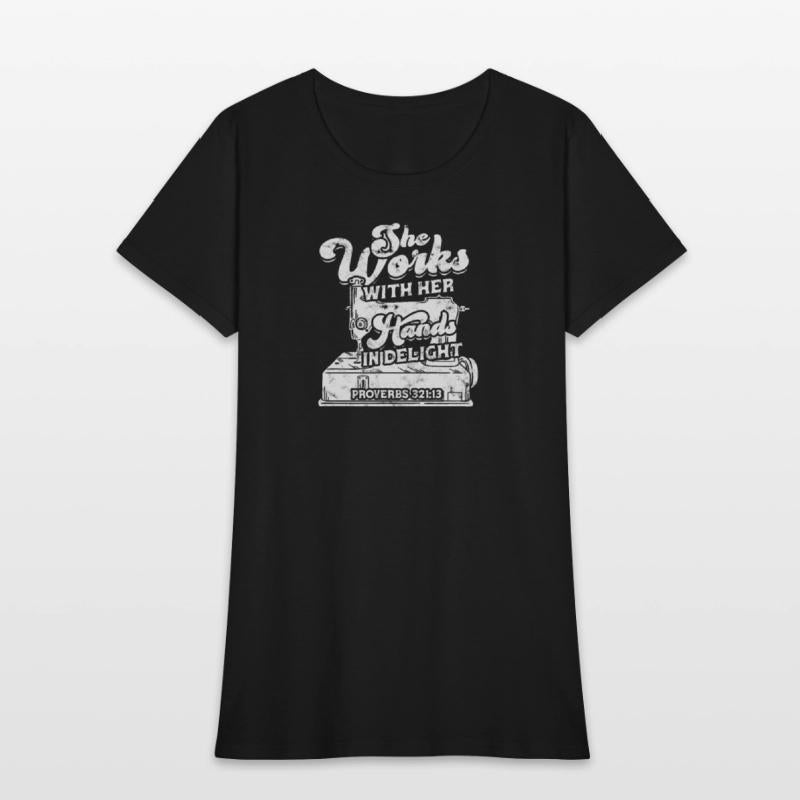 She works with her hands in delight Proverbs