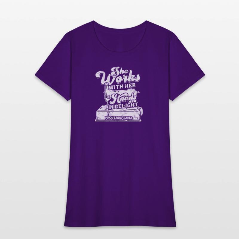 She works with her hands in delight Proverbs