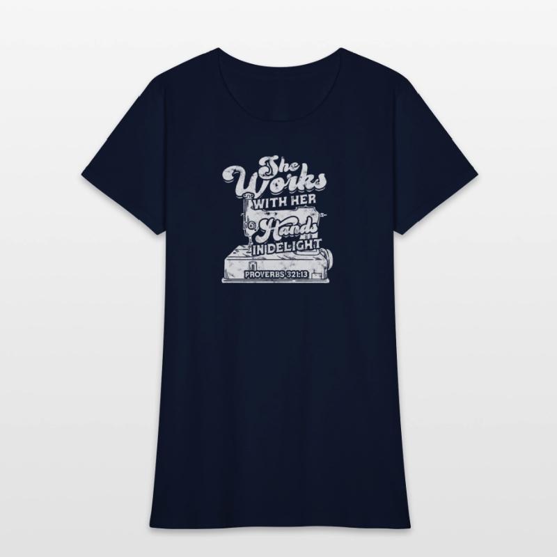 She works with her hands in delight Proverbs