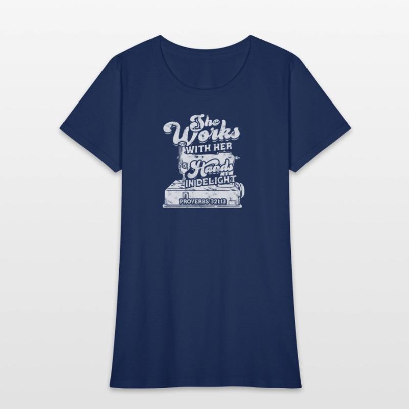 She works with her hands in delight Proverbs