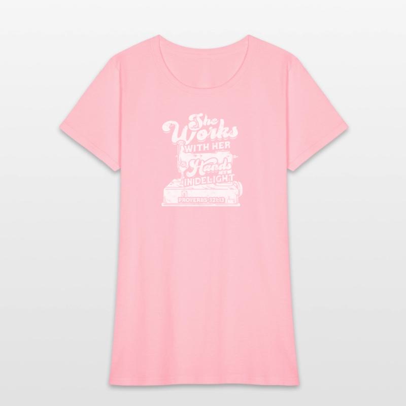 She works with her hands in delight Proverbs