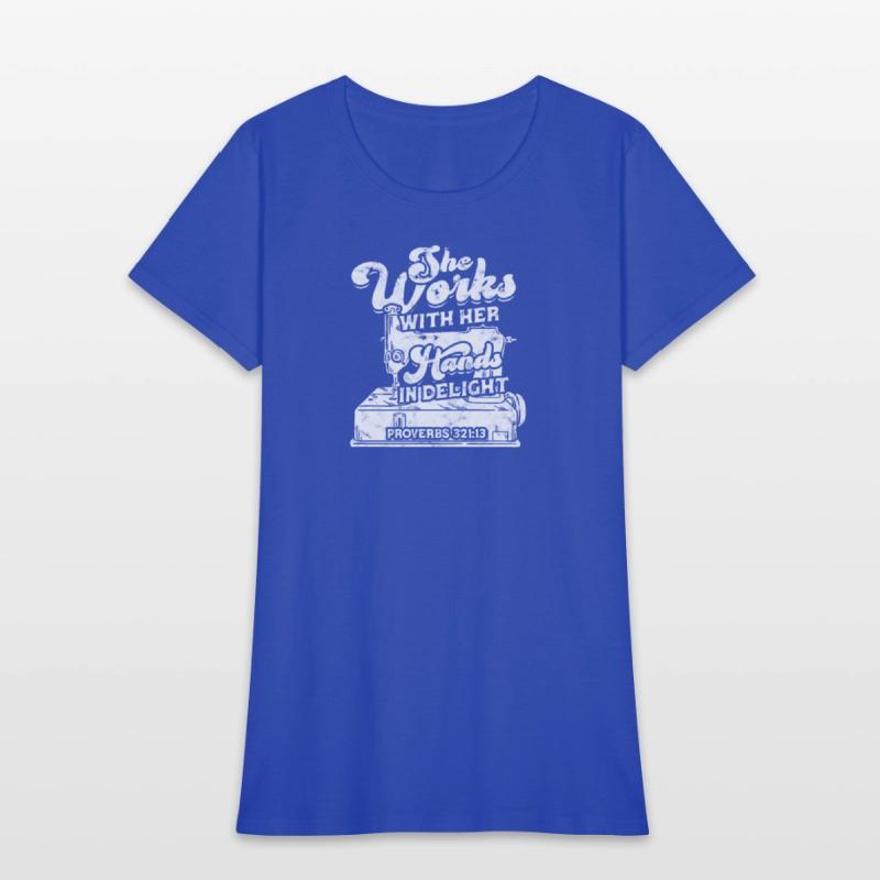 She works with her hands in delight Proverbs