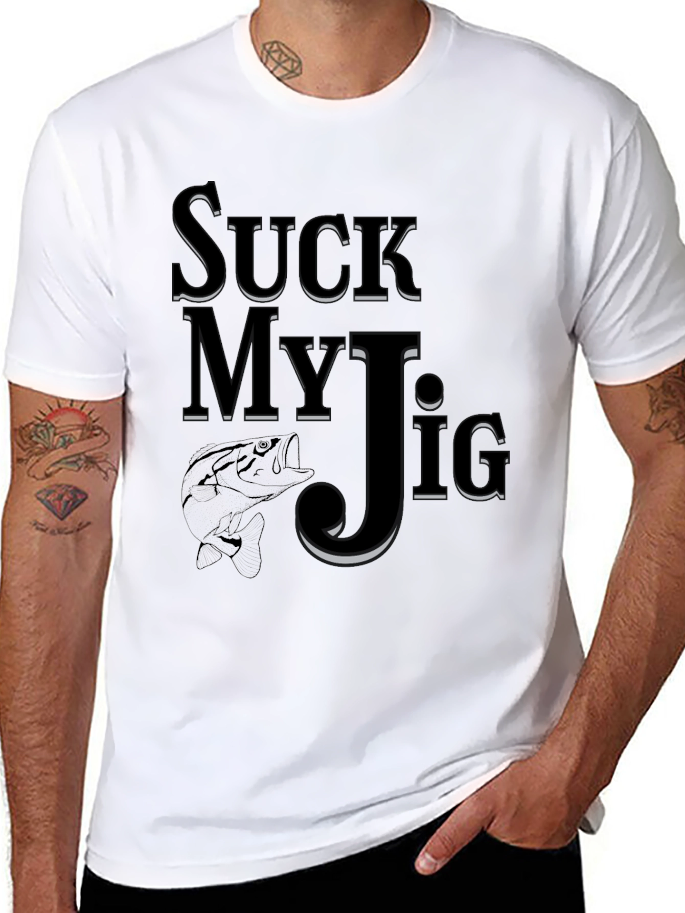 Suck My Jig Fishing T-Shirt - Funny Angler Tee