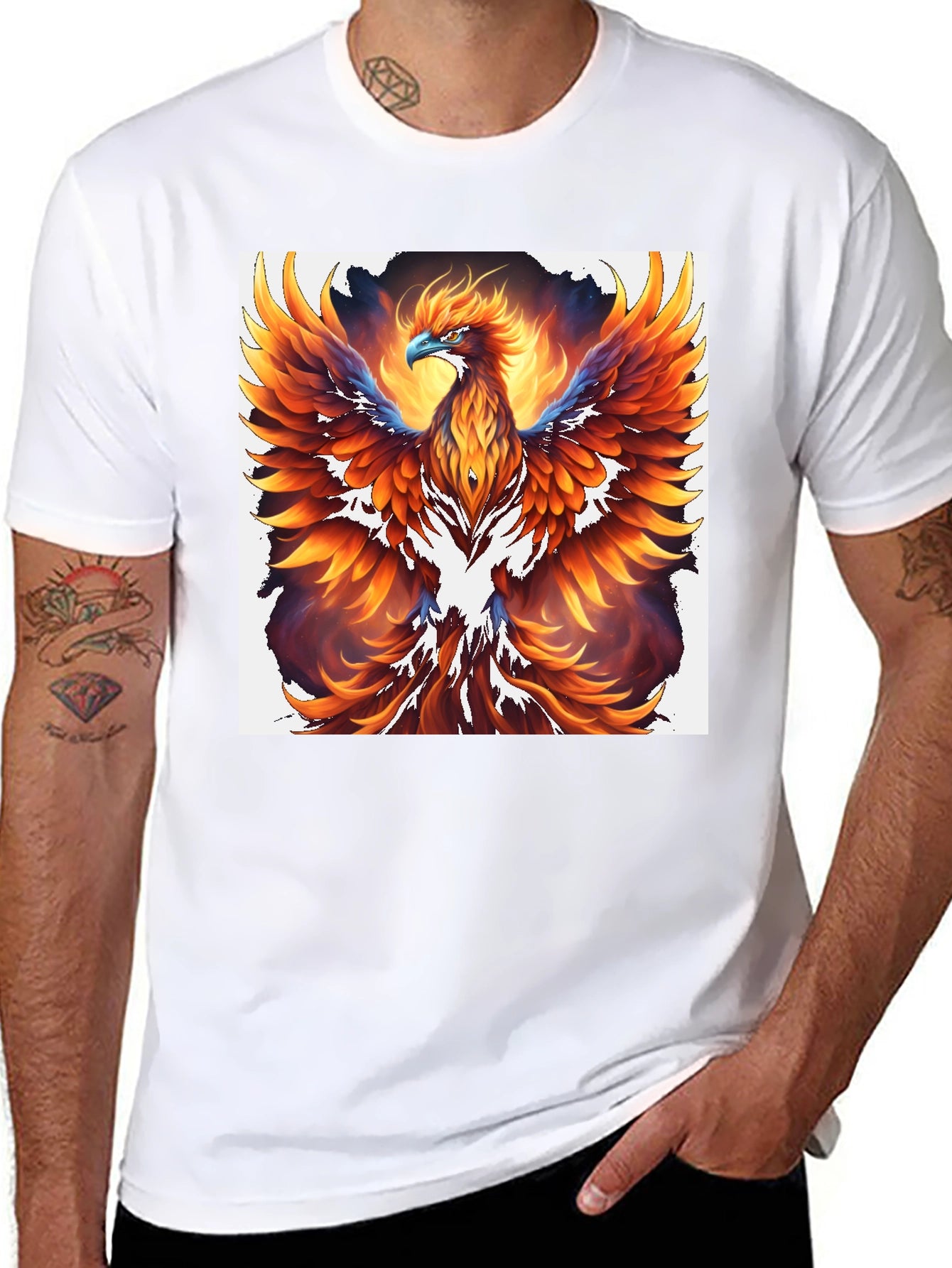 Phoenix Graphic T-Shirt - Bold & Vibrant Design