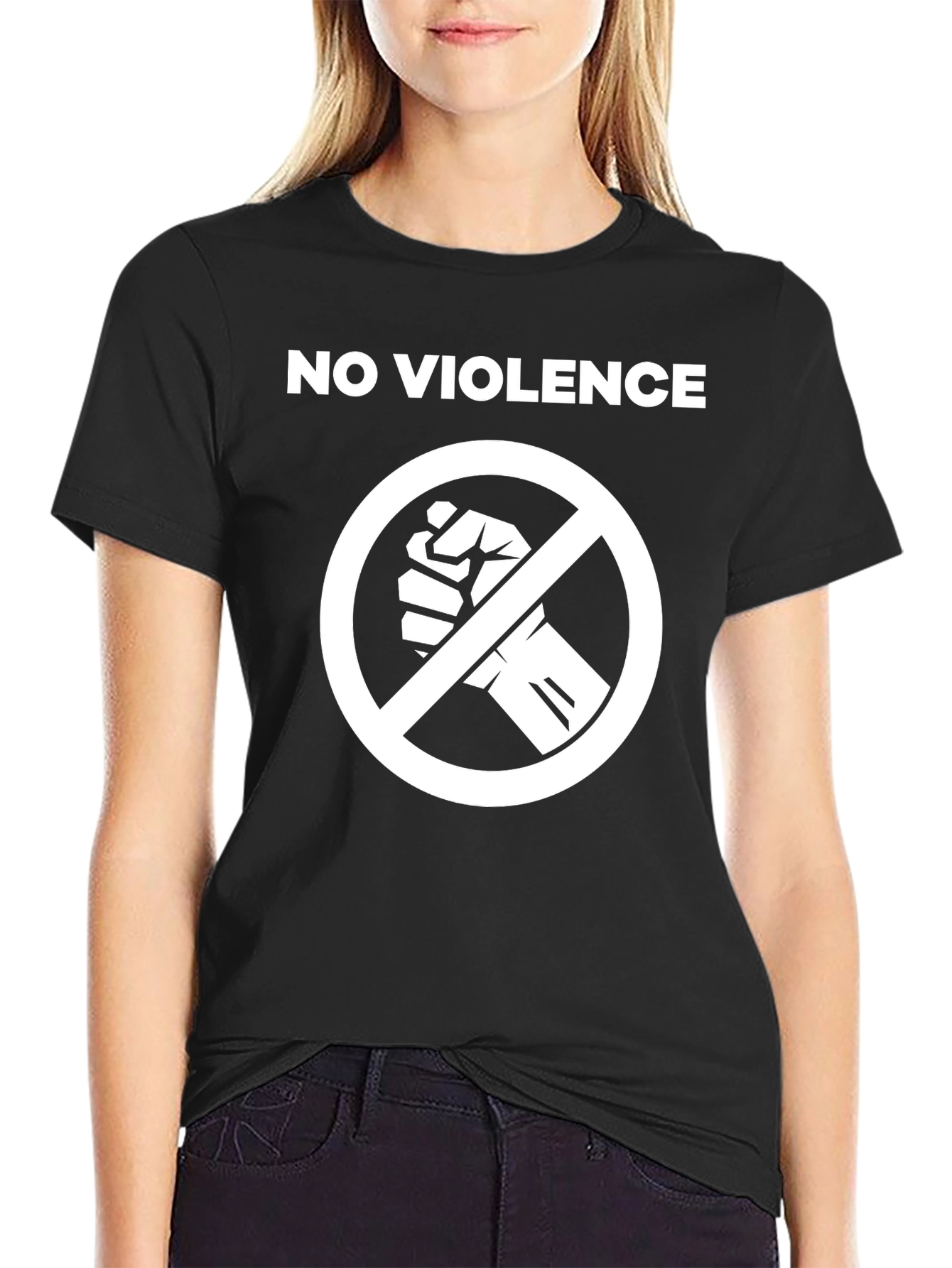 No Violence T-Shirt Anti-Violence Design