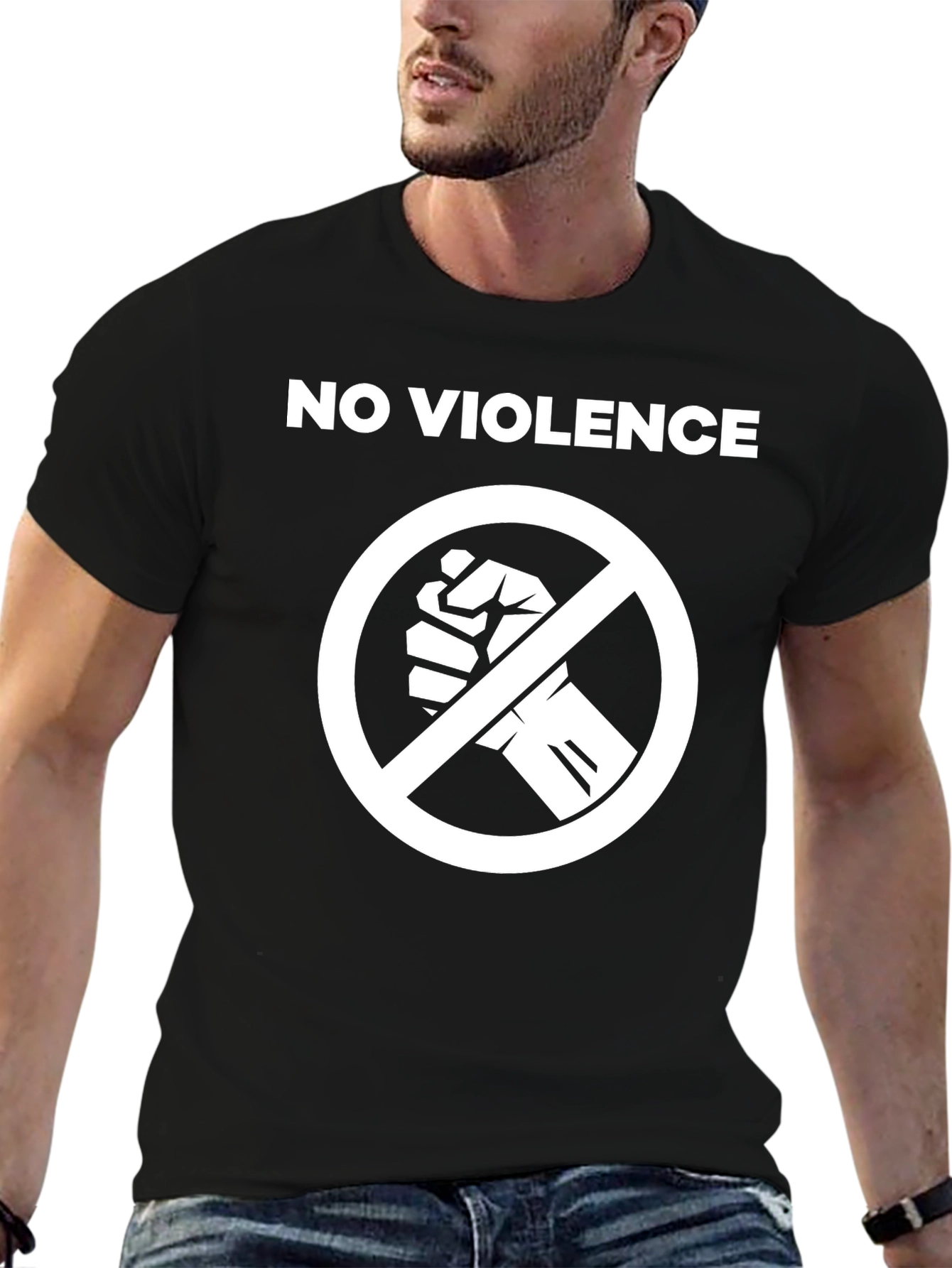 No Violence T-Shirt Anti-Violence Design