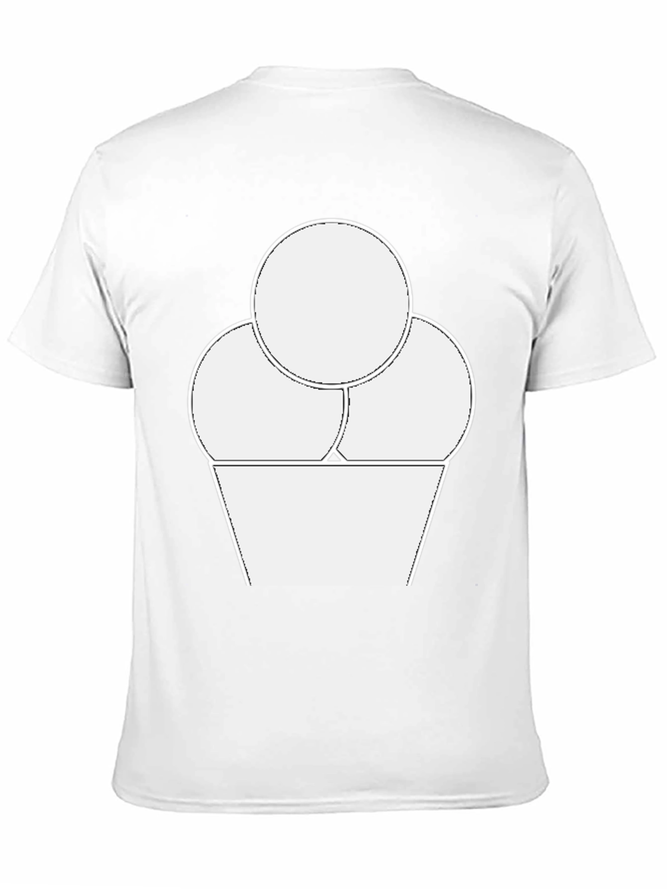 Ice Cream Graphic Tee - Black Casual T-Shirt