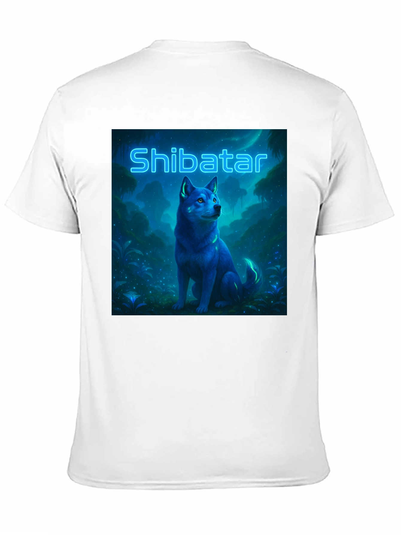 Shibatar T-Shirt - Neon Shiba Inu Design