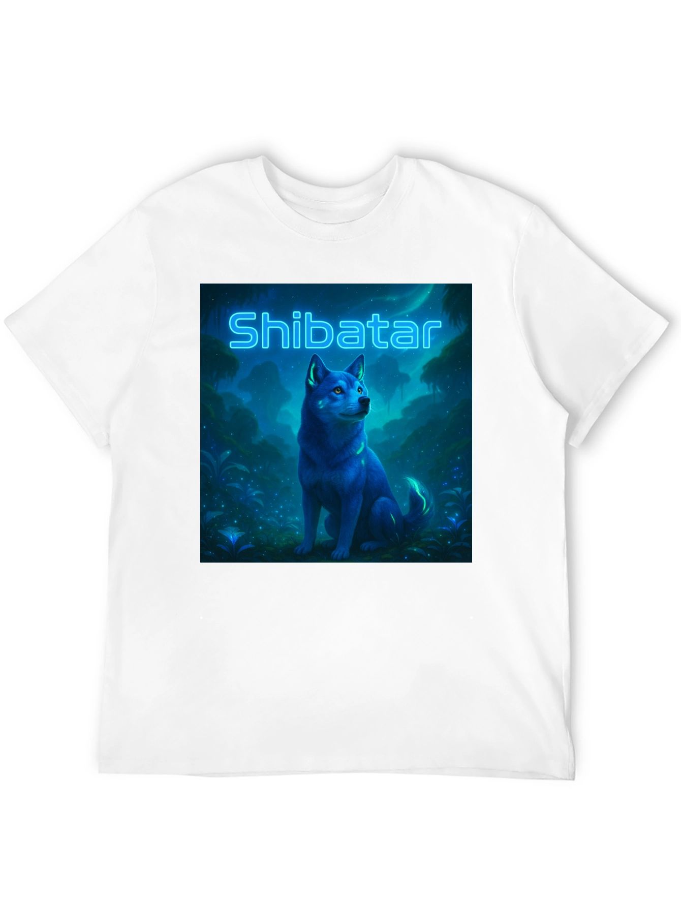 Shibatar T-Shirt - Neon Shiba Inu Design