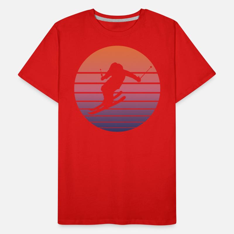 Ski Skier Winter Sports Skiing Retro Gift