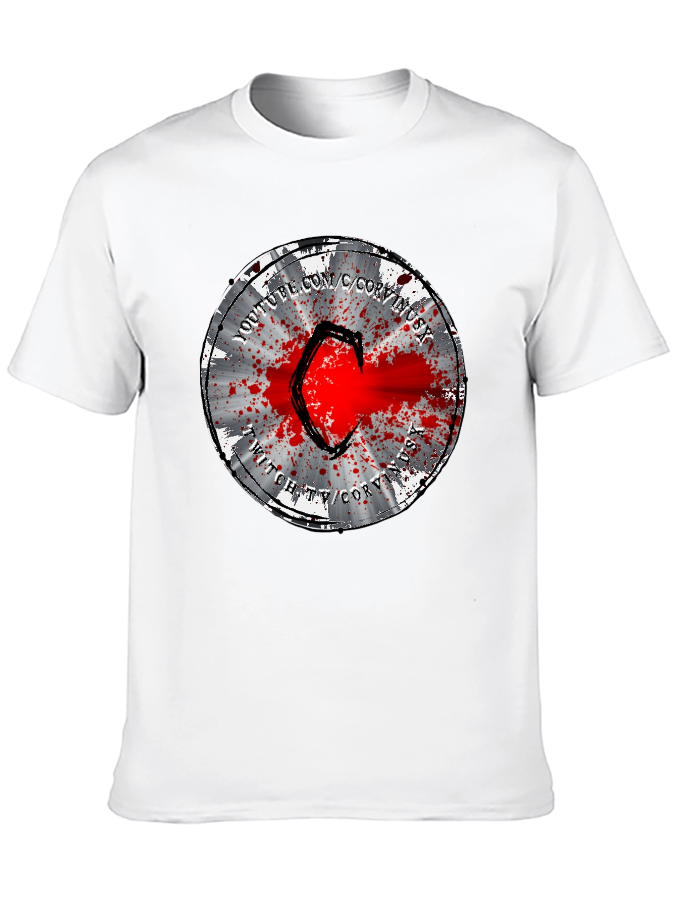 CoryxKenshin T-Shirt - Samurai Splatter Design