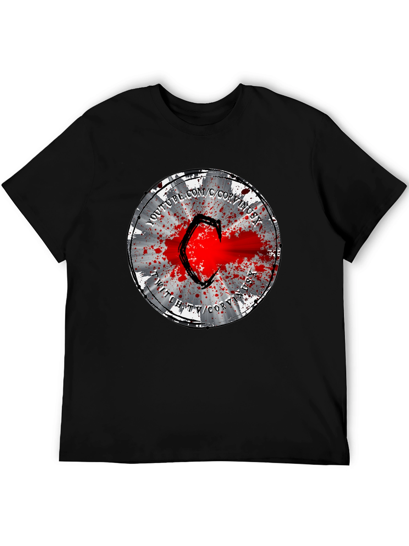 CoryxKenshin T-Shirt - Samurai Splatter Design