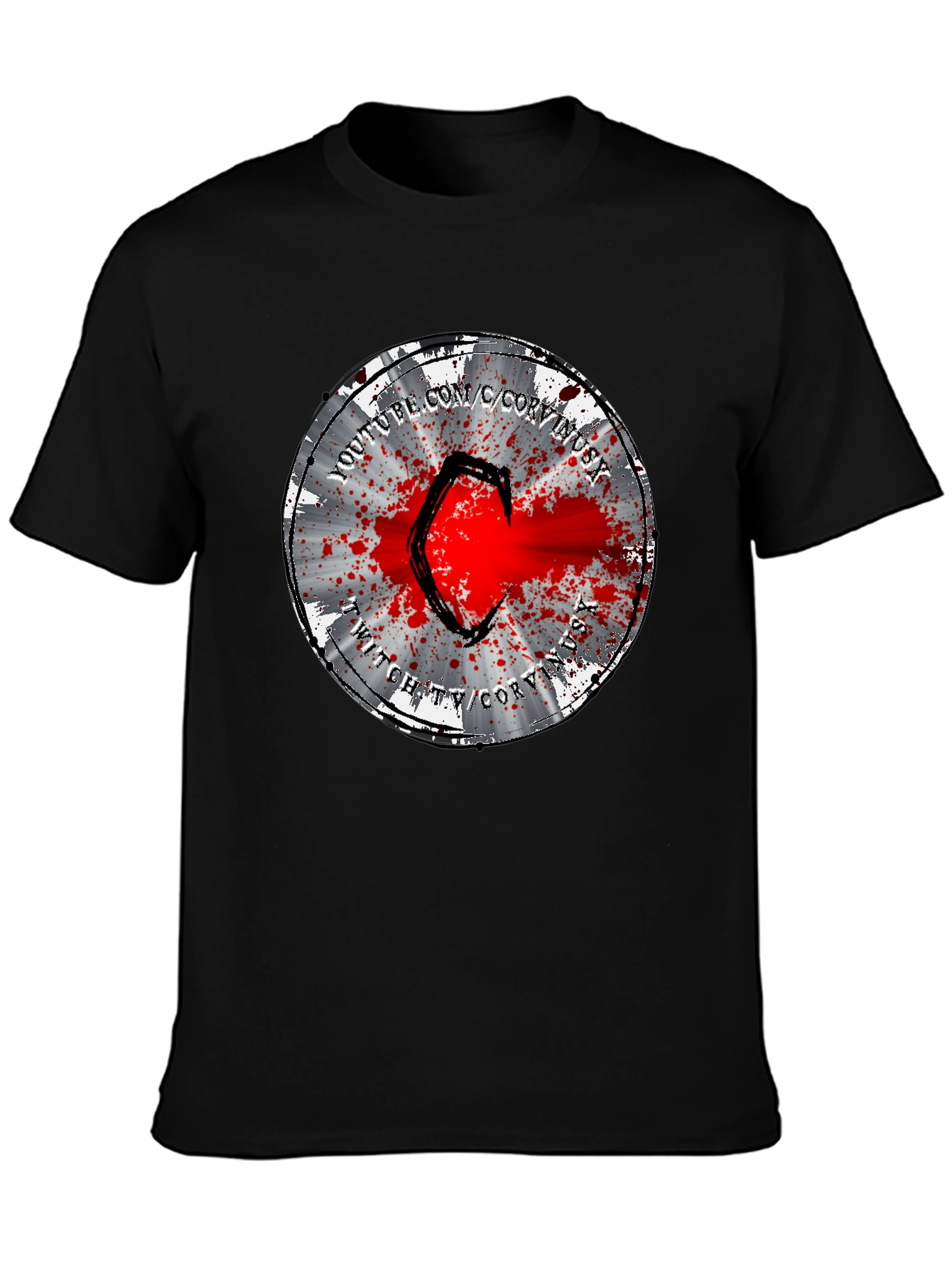 CoryxKenshin T-Shirt - Samurai Splatter Design