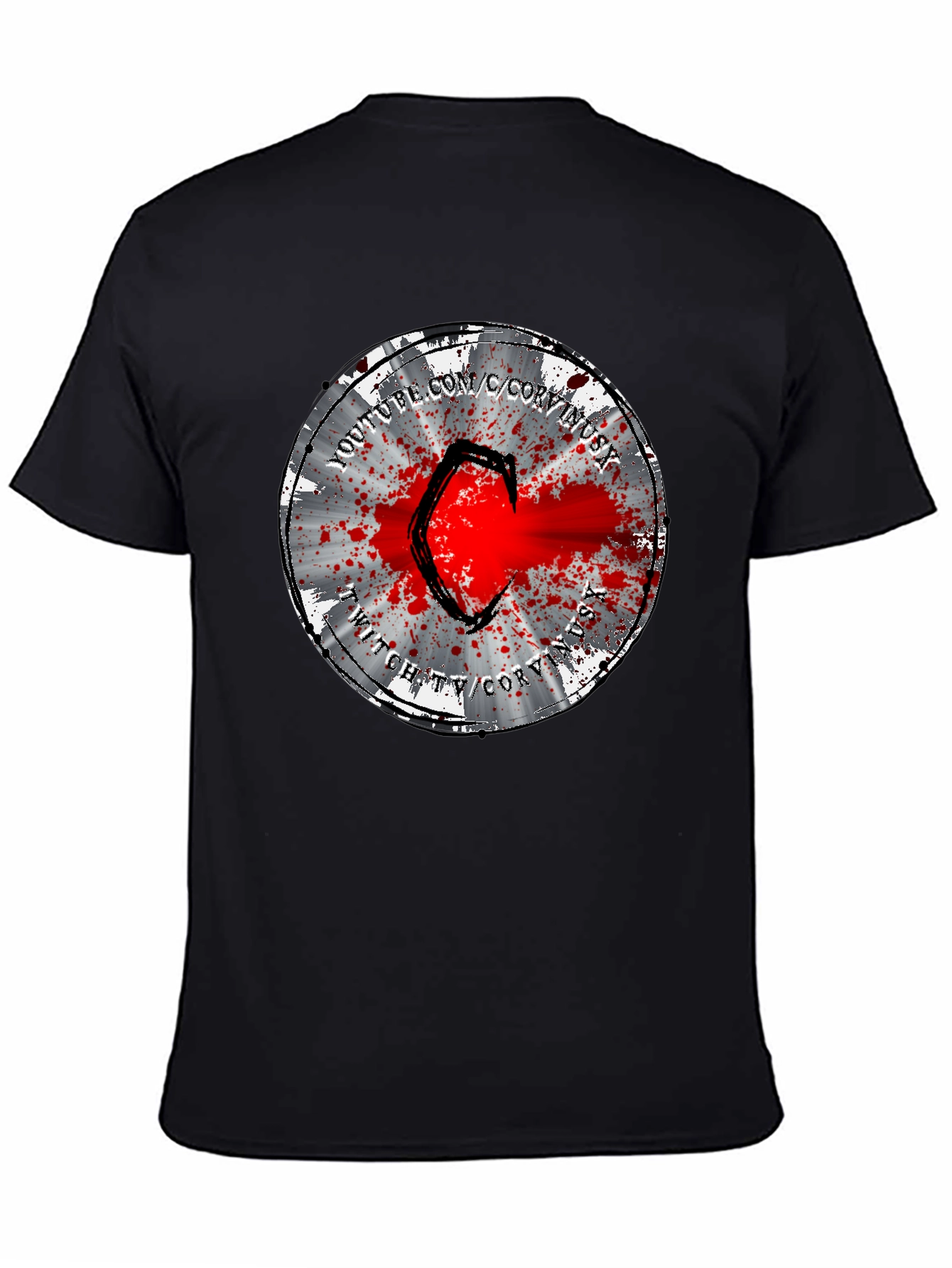 CoryxKenshin T-Shirt - Samurai Splatter Design