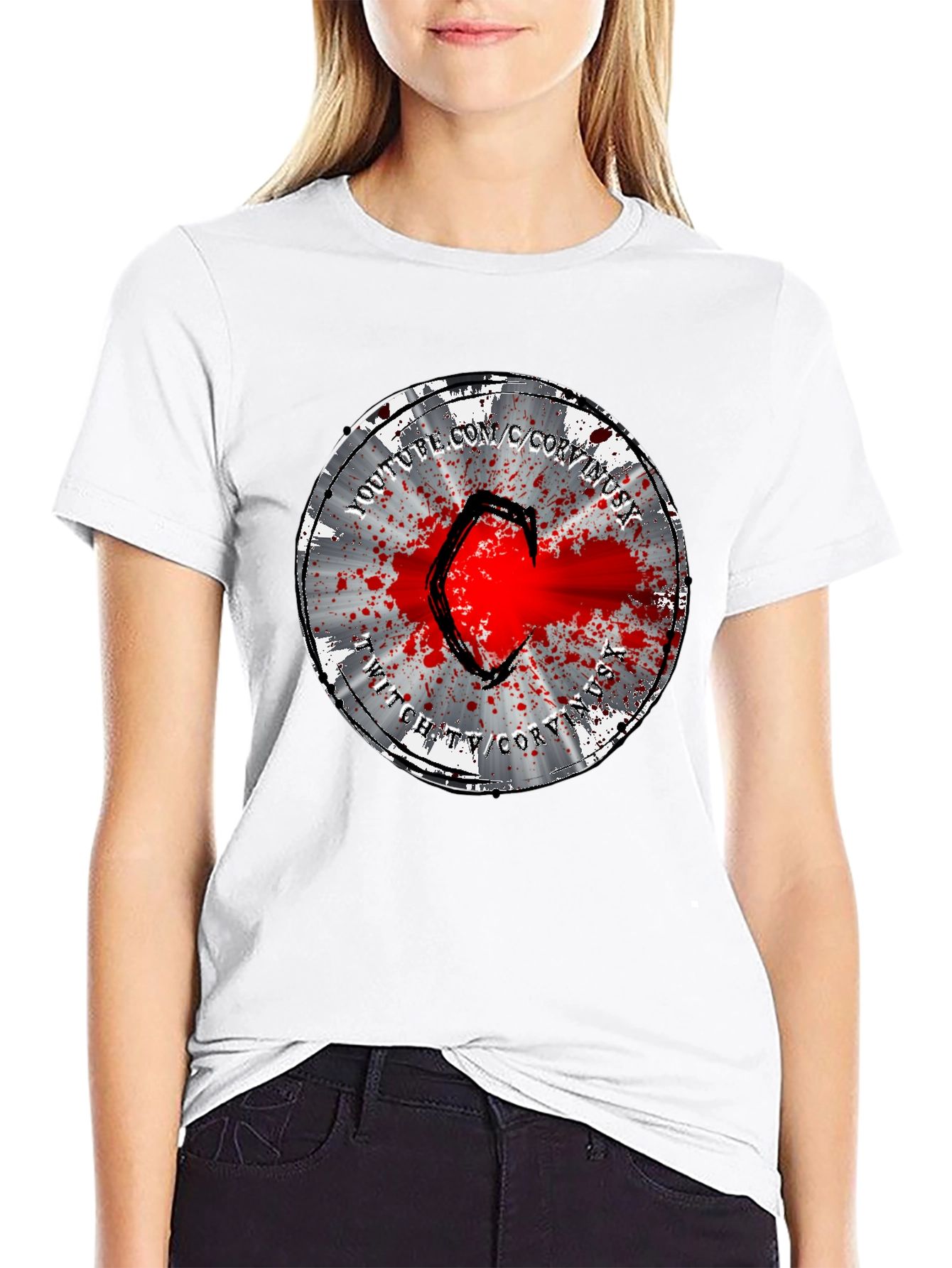 CoryxKenshin T-Shirt - Samurai Splatter Design