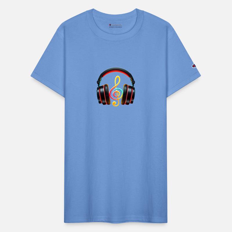 Sleek Headphone with Music Note