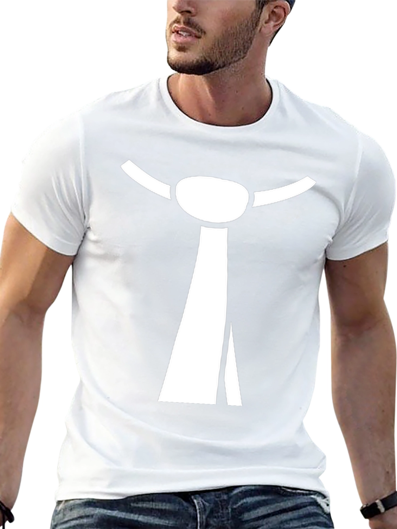 Tie Graphic Black T-Shirt Funny Costume Tee