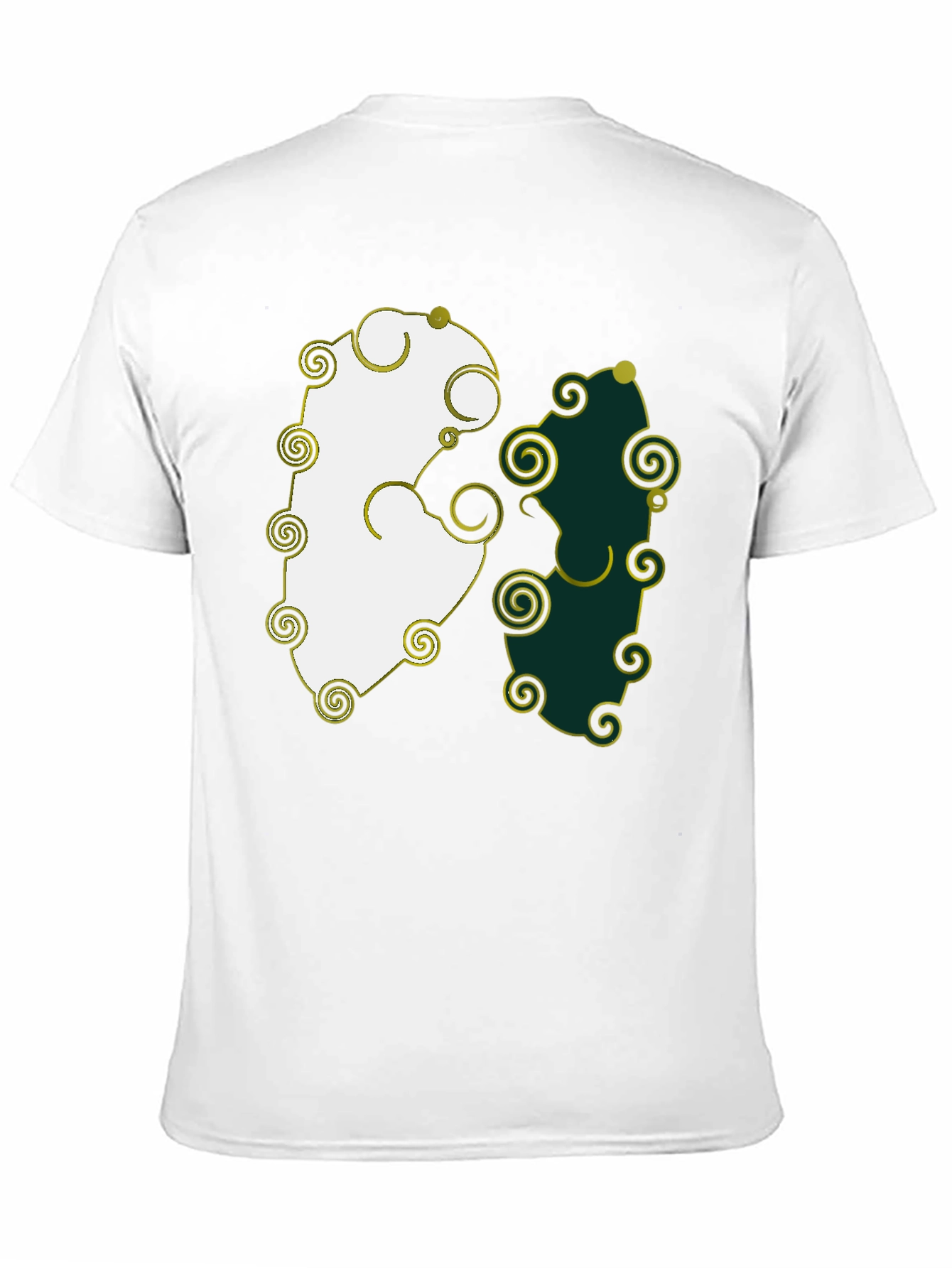 Yin Yang T-Shirt with Swirls