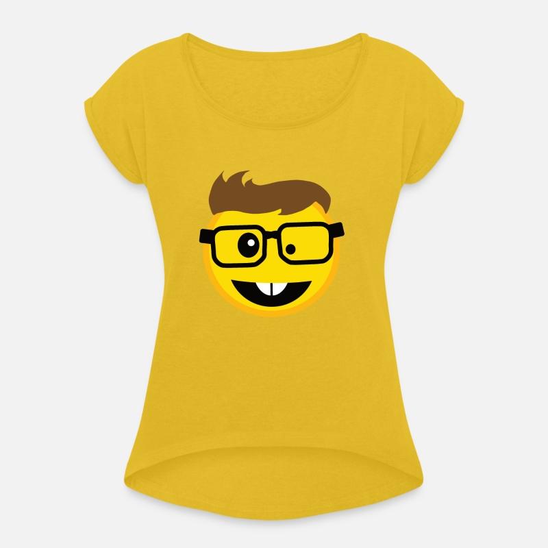 Smile with a lock of hair