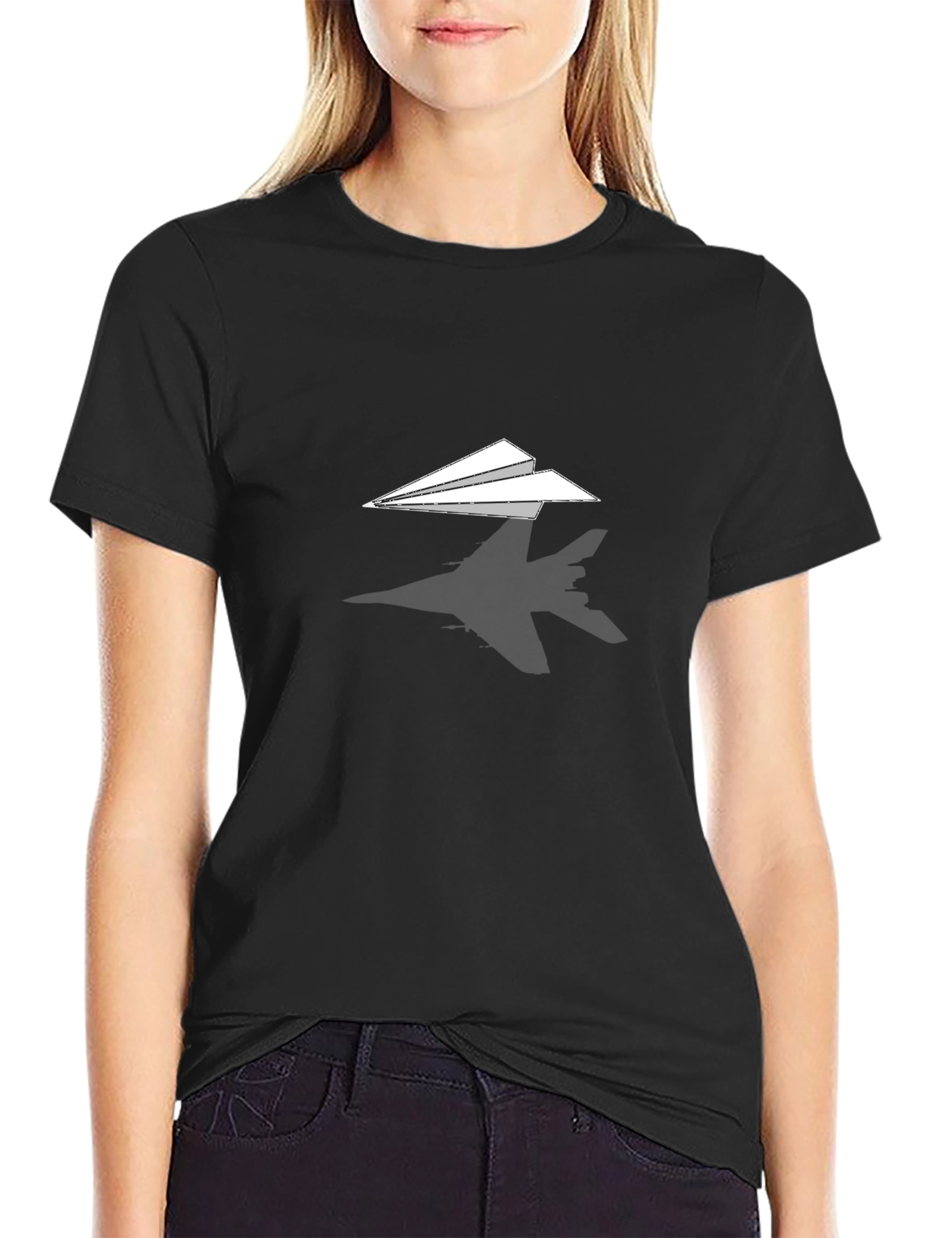 Paper Airplane T-Shirt - Sleek & Stylish Design