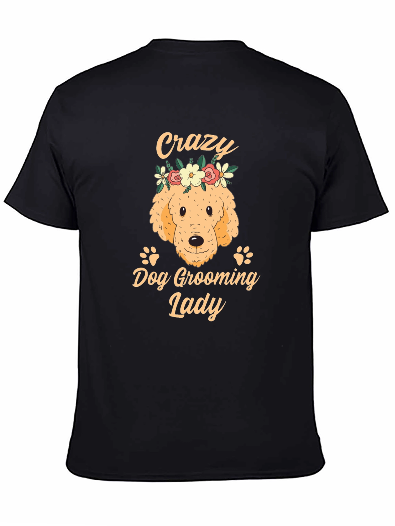 Crazy Dog Grooming Lady T-Shirt