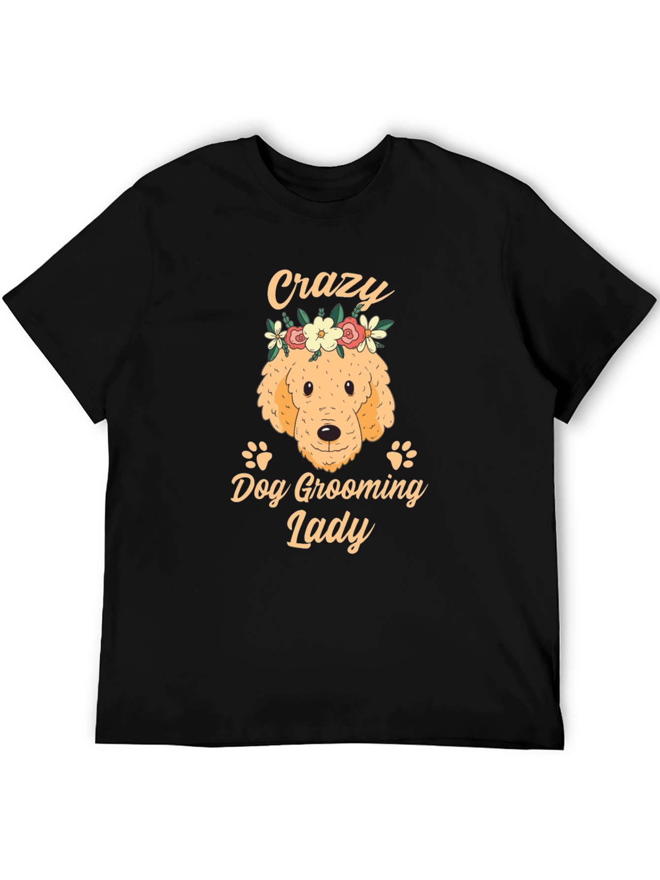 Crazy Dog Grooming Lady T-Shirt