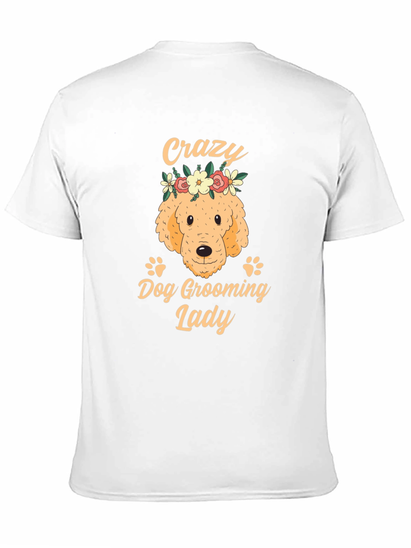 Crazy Dog Grooming Lady T-Shirt