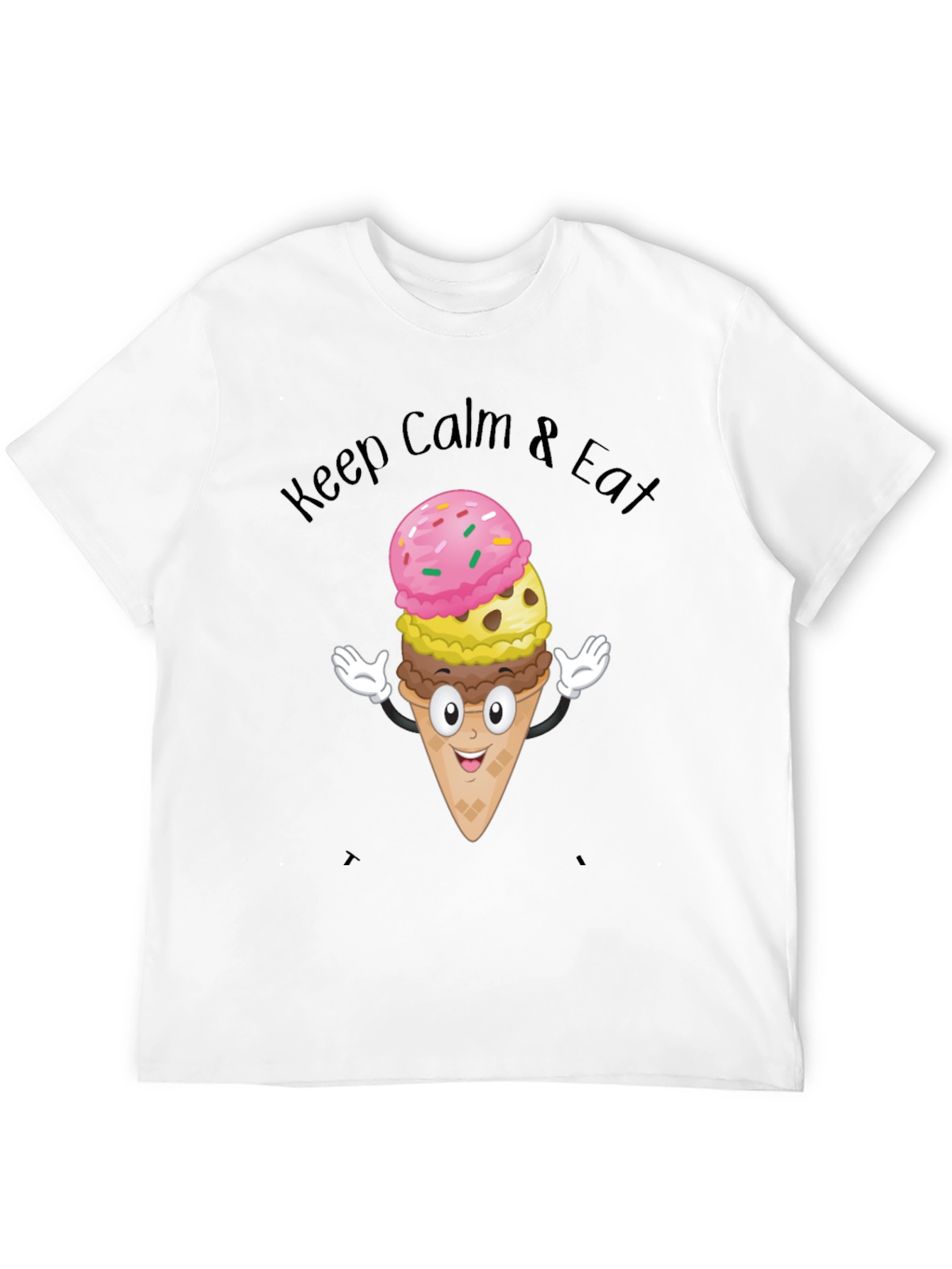 Keep Calm & Eat Ice Cream Graphic Tee