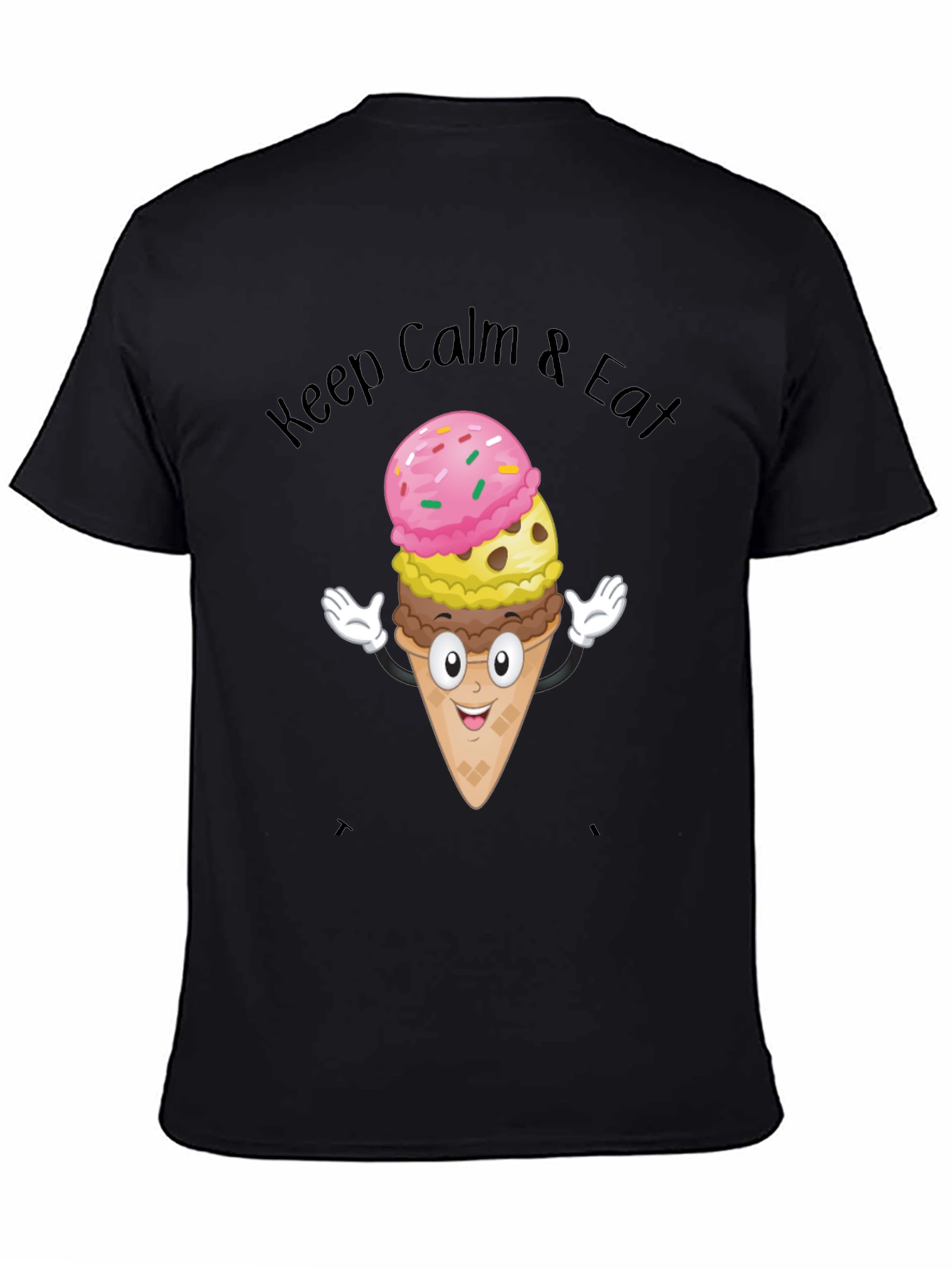Keep Calm & Eat Ice Cream Graphic Tee