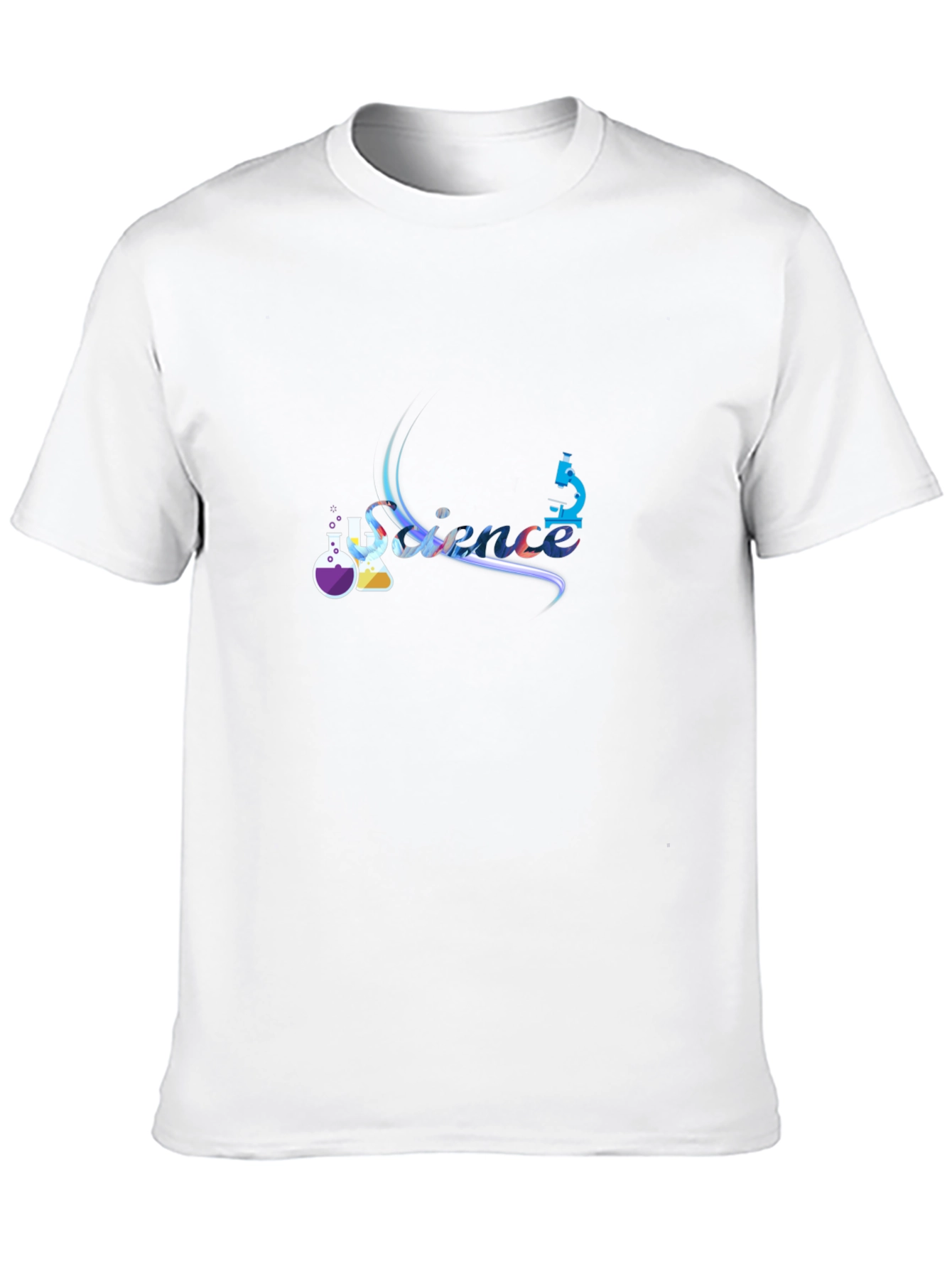 Science Graphic Tee - Black Cotton T-Shirt