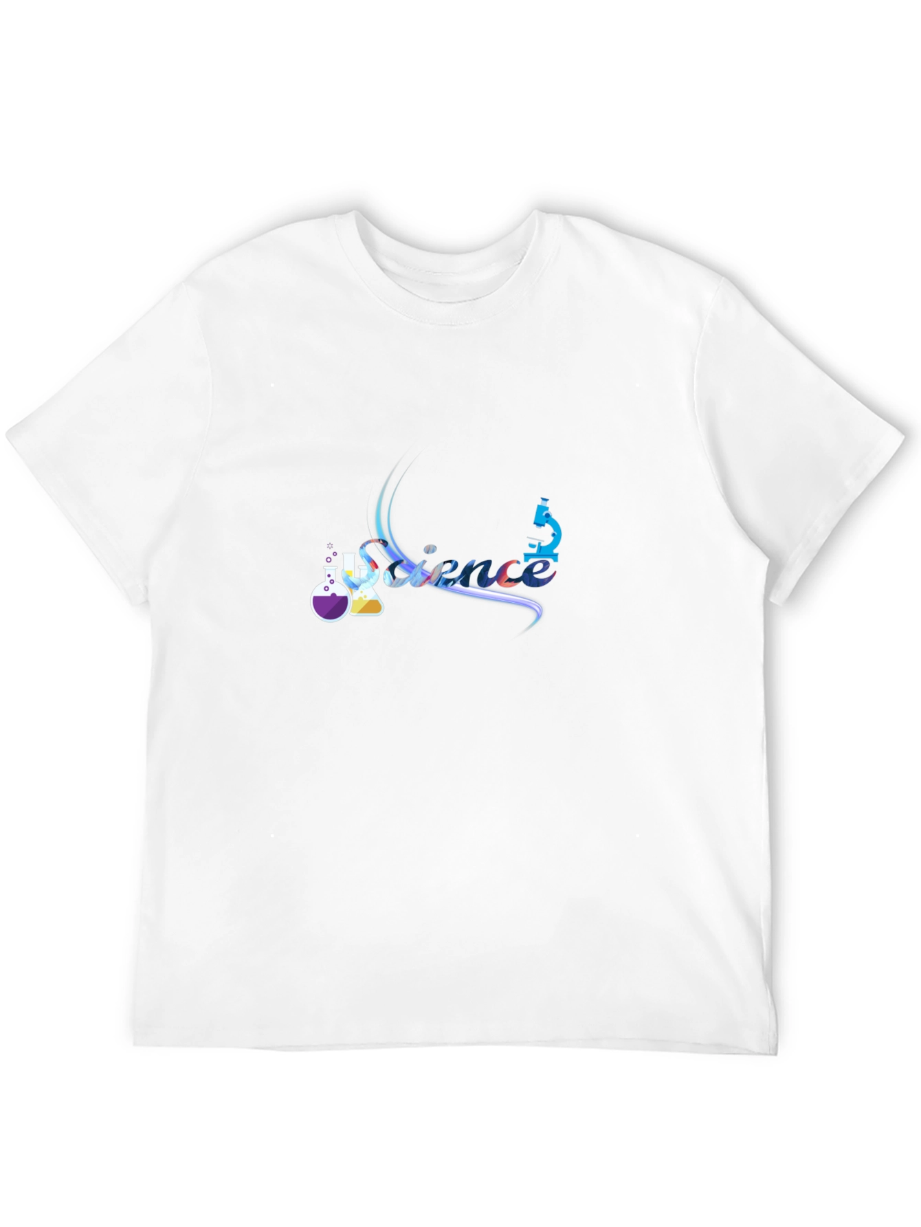 Science Graphic Tee - Black Cotton T-Shirt