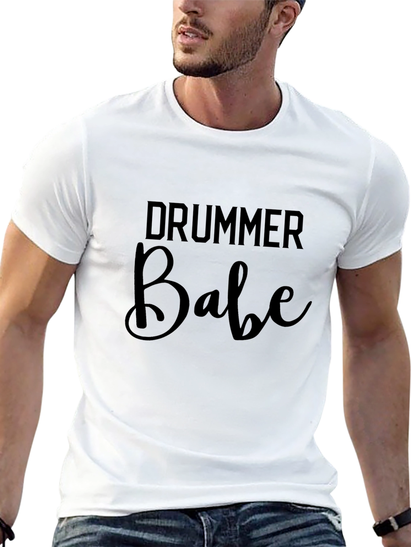 Drummer Babe Graphic T-Shirt