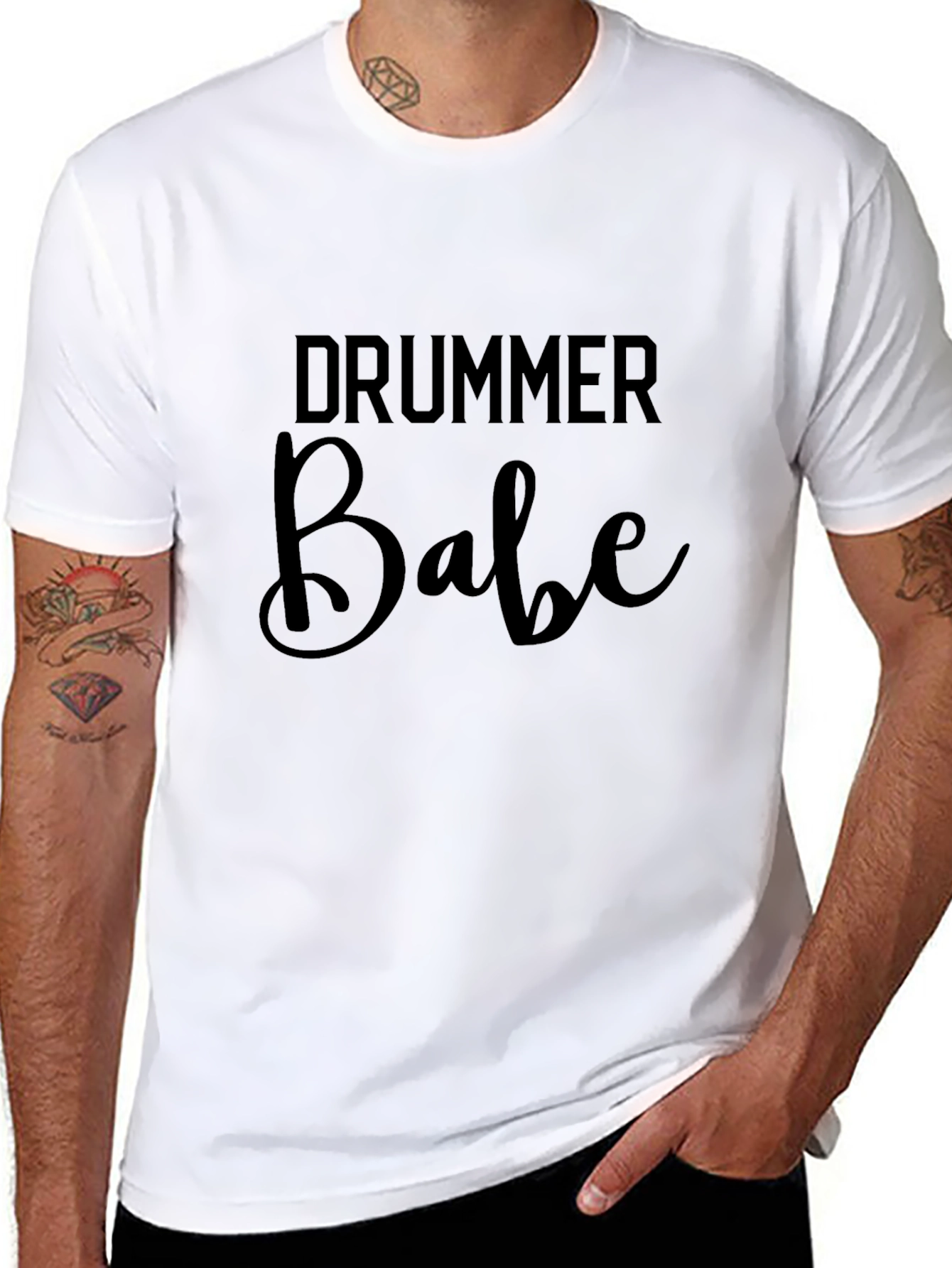 Drummer Babe Graphic T-Shirt