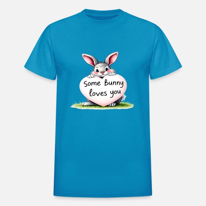 Some Bunny Loves You Adorable Rabbit with Heart