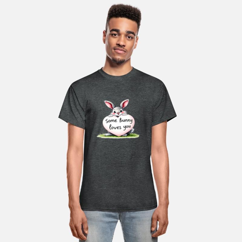 Some Bunny Loves You Adorable Rabbit with Heart