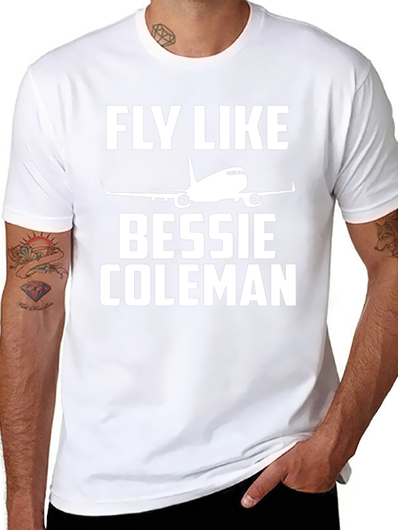 Fly Like Bessie Coleman T-Shirt Aviation Tee