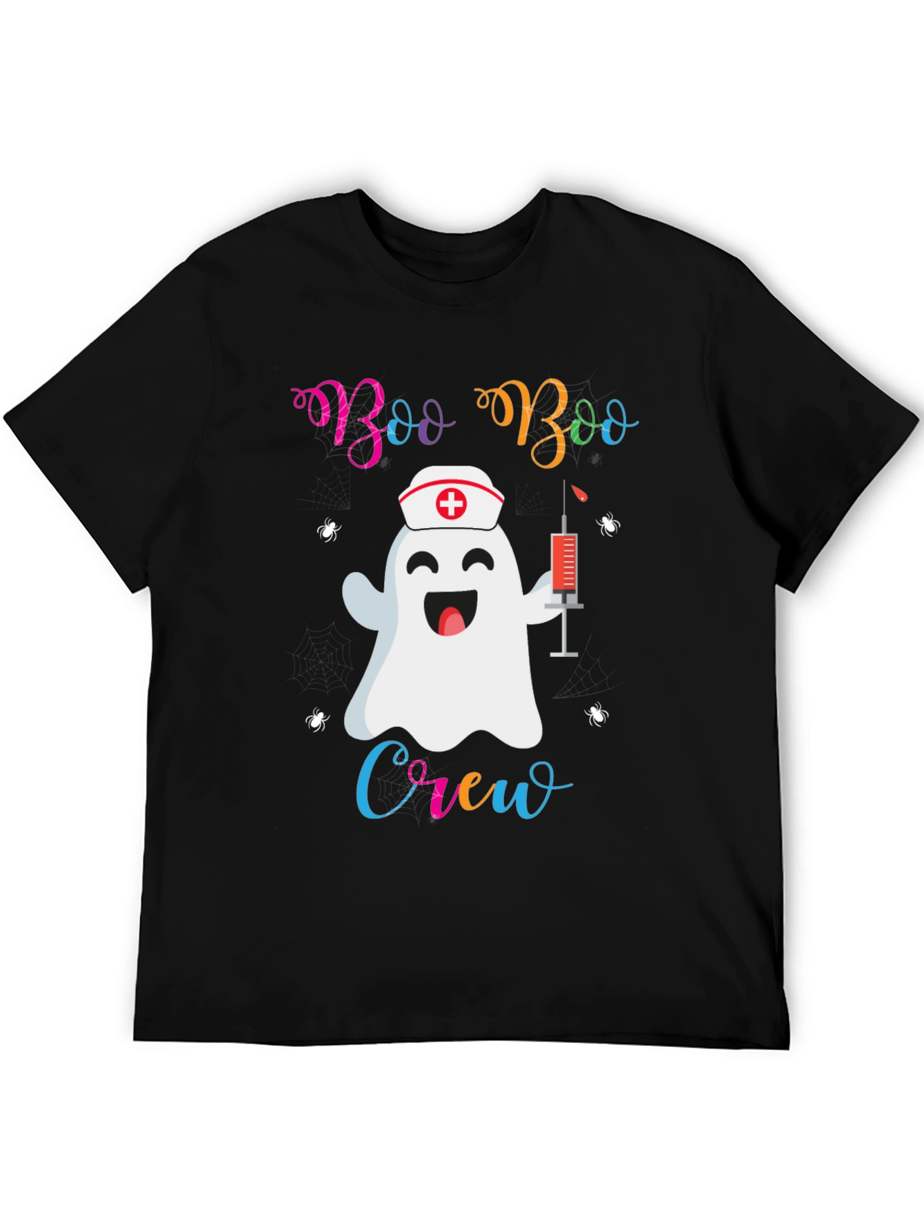 Boo Boo Crew Nurse Ghost Halloween T-Shirt