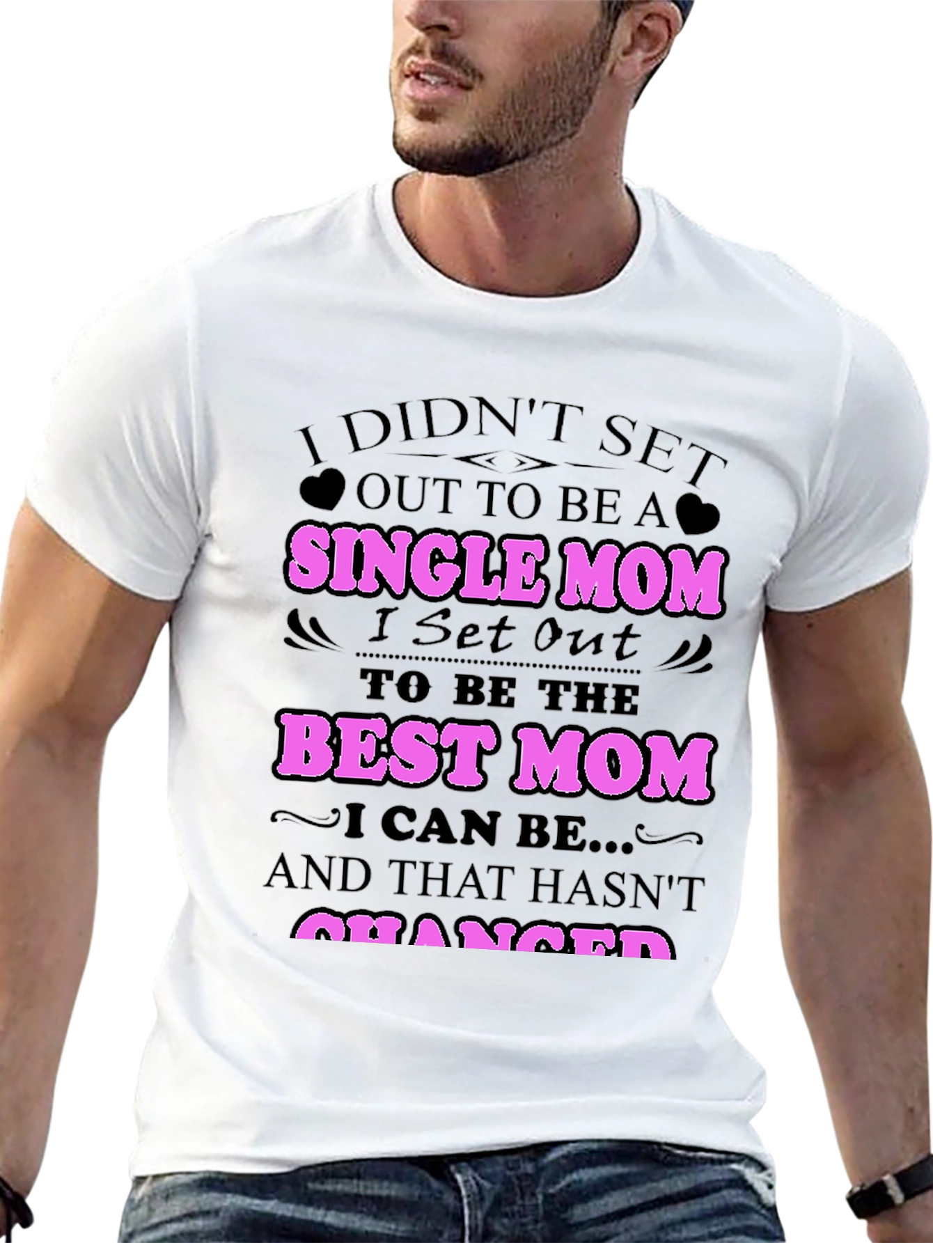 Single Mom Best Mom Graphic T-Shirt