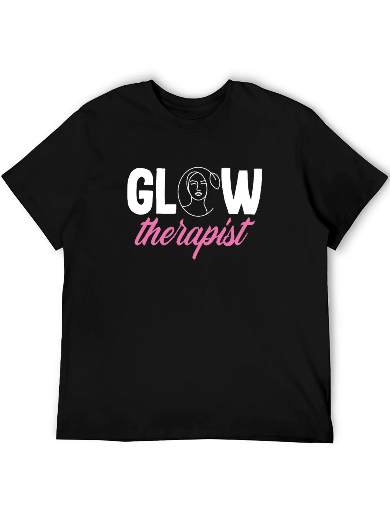 Glow Therapist Black Cotton T-Shirt