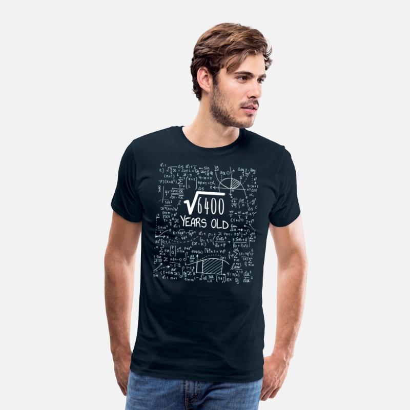 Square Root of 6400 - 80th Birthday Geek Design