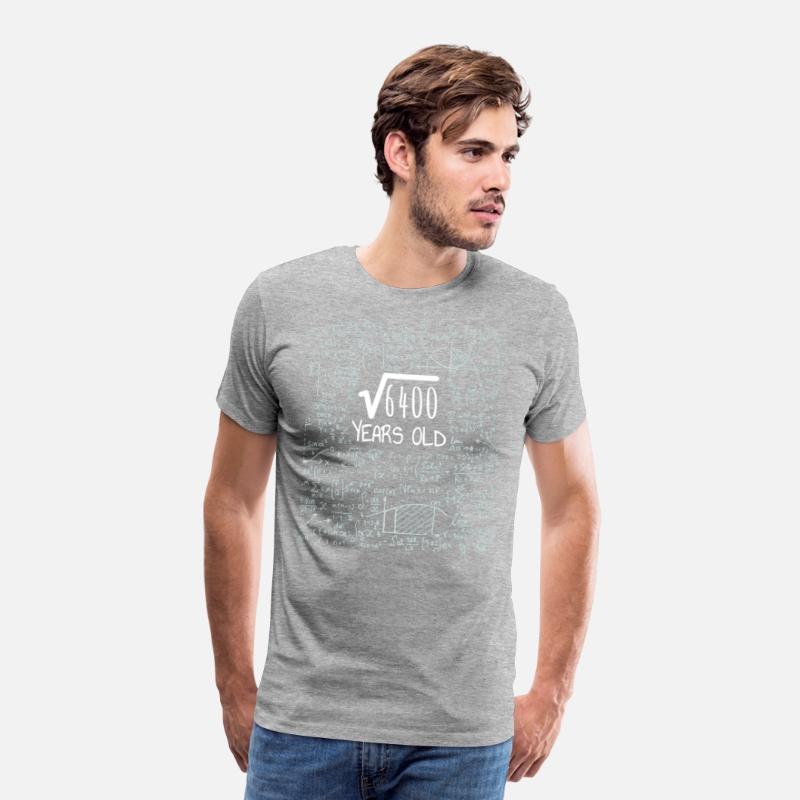 Square Root of 6400 - 80th Birthday Geek Design