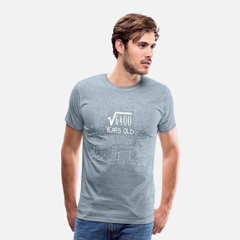 Square Root of 6400 - 80th Birthday Geek Design