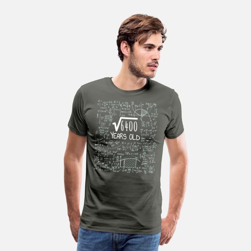 Square Root of 6400 - 80th Birthday Geek Design