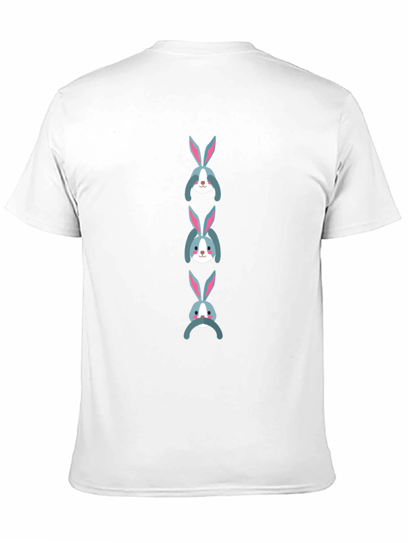 Bunny Stack Graphic Tee - Soft Cotton Blend