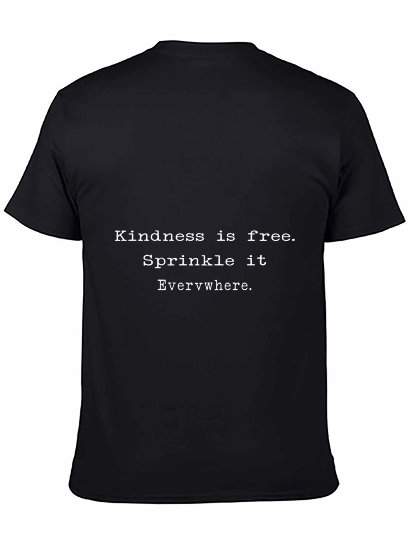 Kindness is Free Graphic Tee - Black Casual Shirt